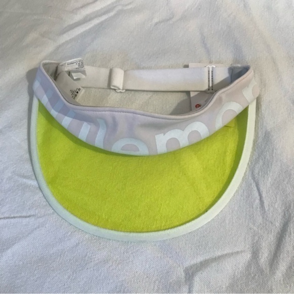 NWT Lululemon Translucent Visor light pink yellow